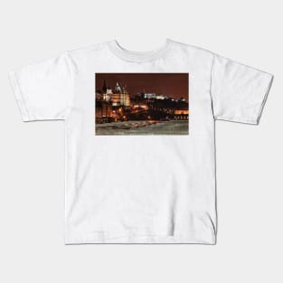 Edinburgh Castle at Night - Scottland Kids T-Shirt